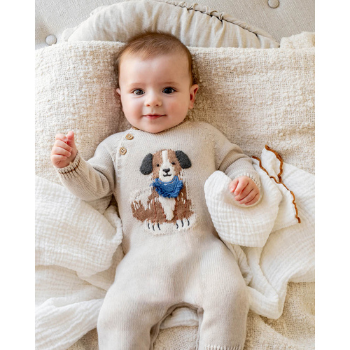 Onesie | Knit | Oat Otto Dog 
