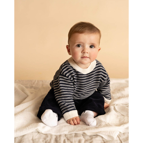 Jumper | Knit | Navy Stripe Jake