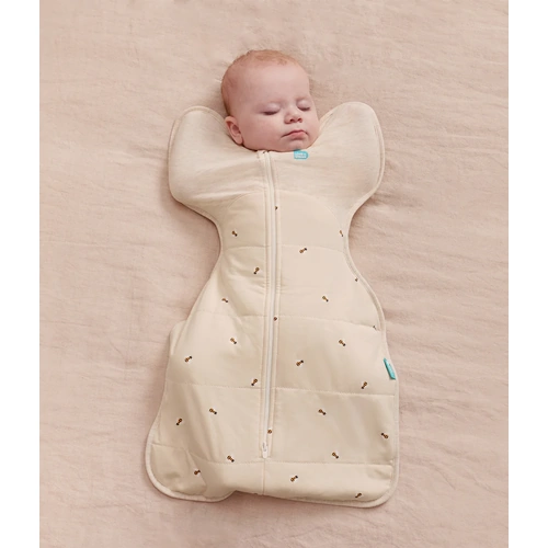 Love to Dream | Swaddle Up | Quilted Stretch Cotton | Oatmeal Bees [2.5 TOG]