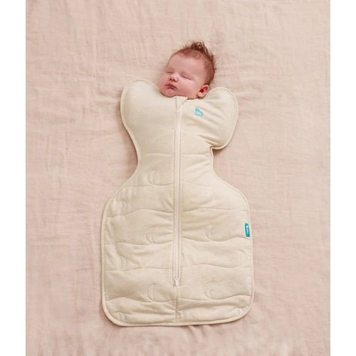 Love to Dream | Swaddle Up | Quilted Stretch Cotton | Oatmeal Moon [3.5 TOG]