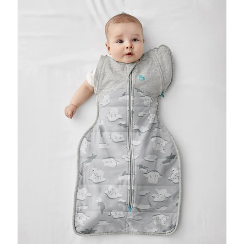 Sleep Garment | Transition Bag | Quilted Stretch Cotton | South Pole [3.5 TOG, Grey]