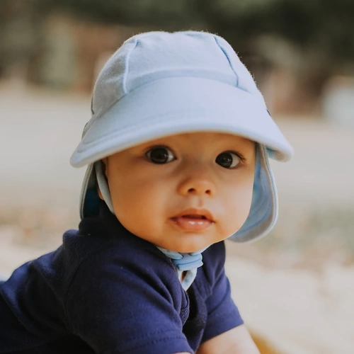 Legionnaire Hat With Strap I Baby Blue
