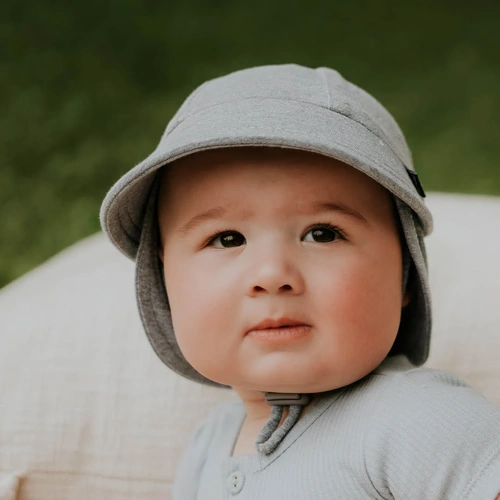 Legionnaire Hat With Strap I Grey Marle