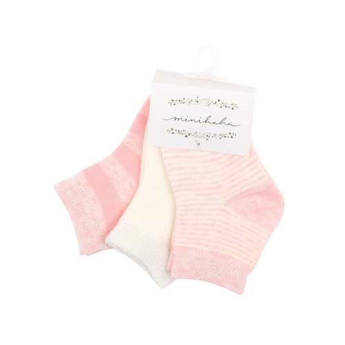 3 Pack Baby Socks - Pink Multi