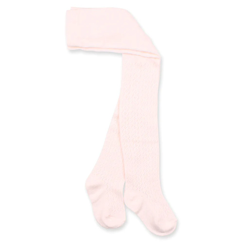 Pointelle Tights - Pale Pink