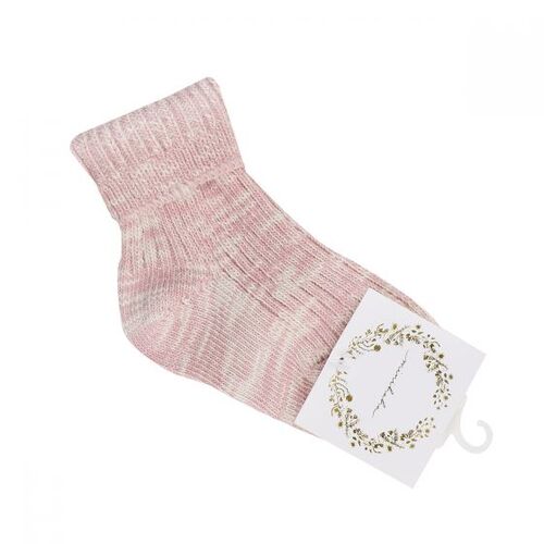 Pink Twist Short Socks