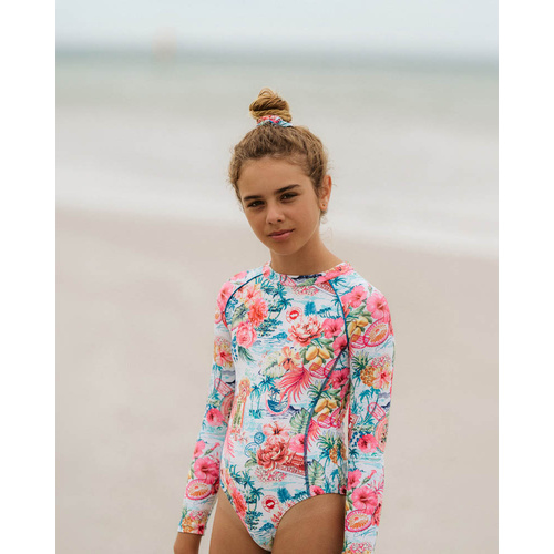 Swimsuit | Long Sleeve 1 Piece Sunsuit | Selena