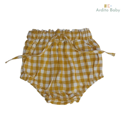 Maisy Bloomers - Mustard Gingham