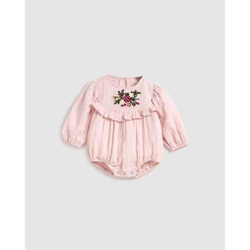 Romper | Double Woven Cotton Gauze | Betty Blush Pink