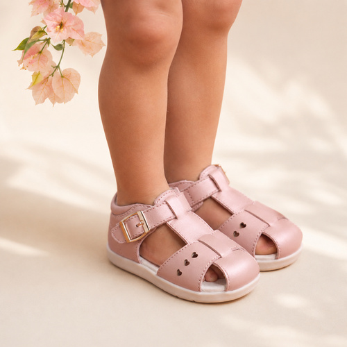 Sandal | Closed Toe Leather | Camilla Blush Pearl