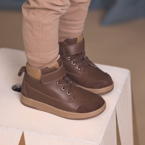 Boot | Leather with Elastic Laces | Corey Chocolate