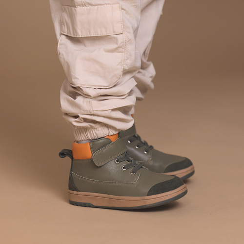 Boot | Leather with Elastic Laces | Corey Olive