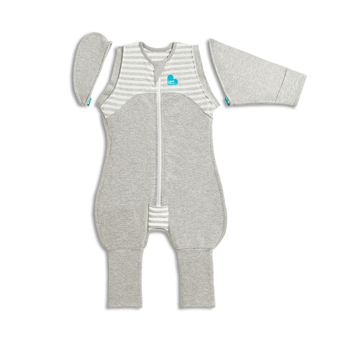 LOVE TO Dream Swaddle Up Transition Suit - 1.0 Tog - Grey