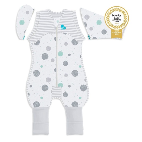 LOVE TO Dream Swaddle Up Transition Suit - 0.2 Tog - White