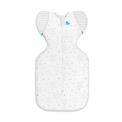 LOVE TO Dream Swaddle Up Transition Bag - 0.2 Tog - White You Are My