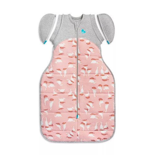 LOVE TO dream Swaddle Up Transition Bag Warm - 2.5 Tog - Silly Goose Dusty Pink