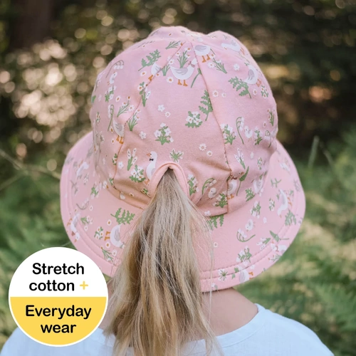 Ponytail Bucket Sun Hat I Quackers