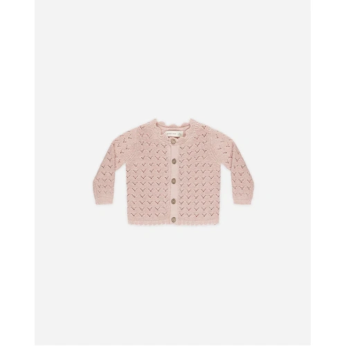 Scalloped Cardigan - Bubblegum