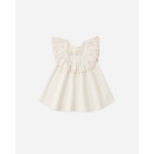 Dress | Tulip Embroidery | Lulu Natural