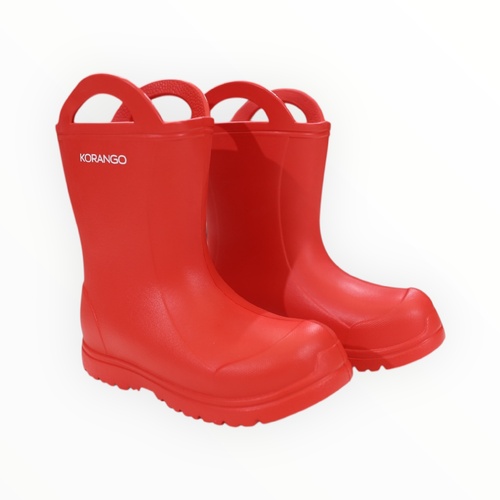 Gumboot | Lightweight with Side Handles | Red