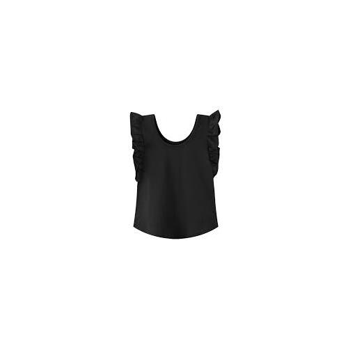 Lacey Frill Top - Black
