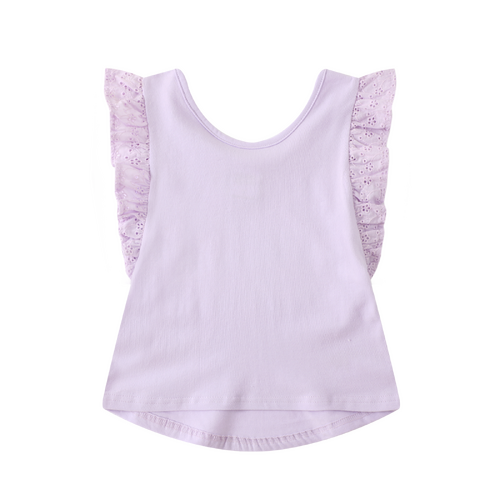 Holly Frill Top - Lilac
