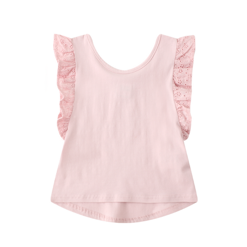 Holly Frill Top - Pink