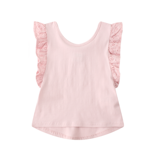 Holly Frill Top - Pink