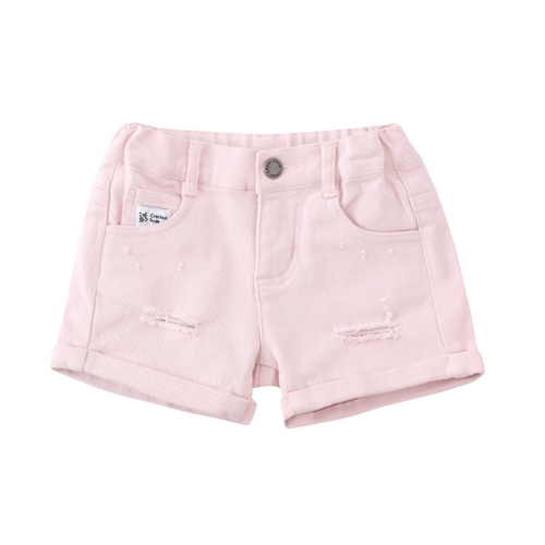 Frankie Denim Shorts - Pink