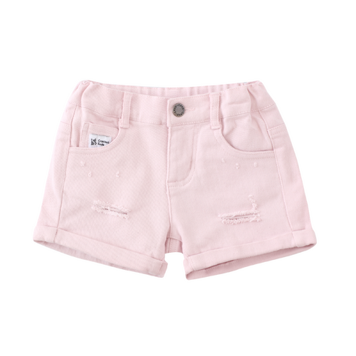 Frankie Denim Shorts - Pink