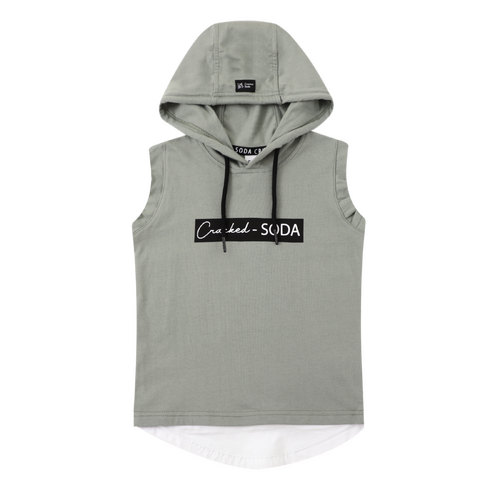 Zaid Hooded Tank - Sage