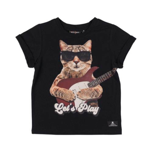 Rock Your Baby Let's Play T-Shirt - Black