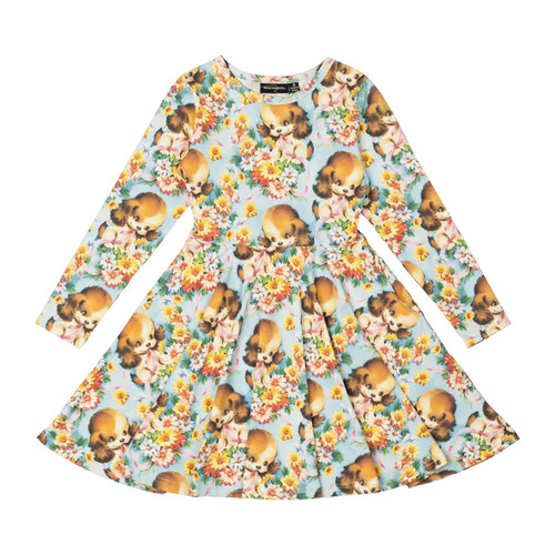 Rock Your Kid Puppy Love Waisted Dress