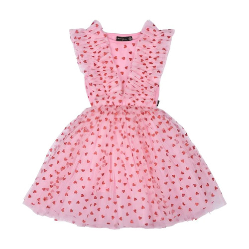 Rock Your Kid Heart Party Circus Dress - Pink