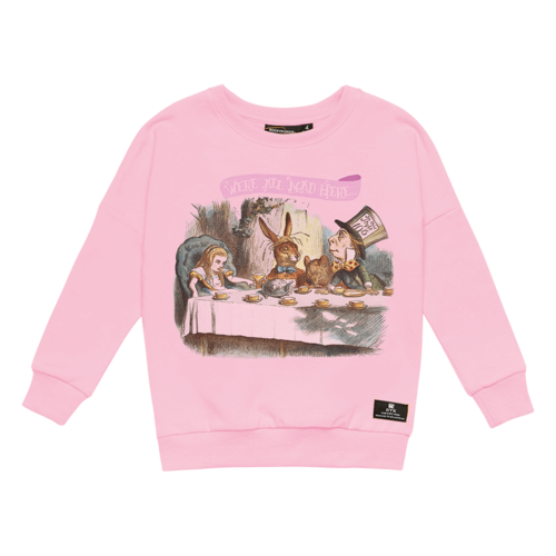 Rock Your Baby We're All Mad Here Sweatshirt - Pink