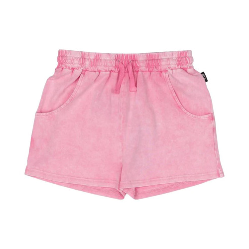 Rock Your Kid Pink Grunge Shorts - Pink Wash