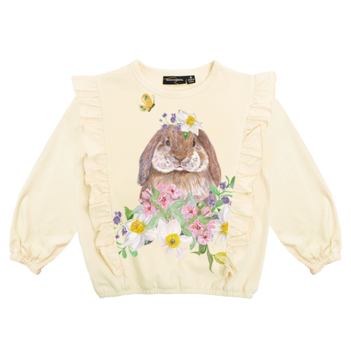 Rock Your Baby Bunny Blossom T-Shirt - Cream