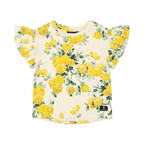 Rock Your Kid Yellow Roses T-Shirt - Floral