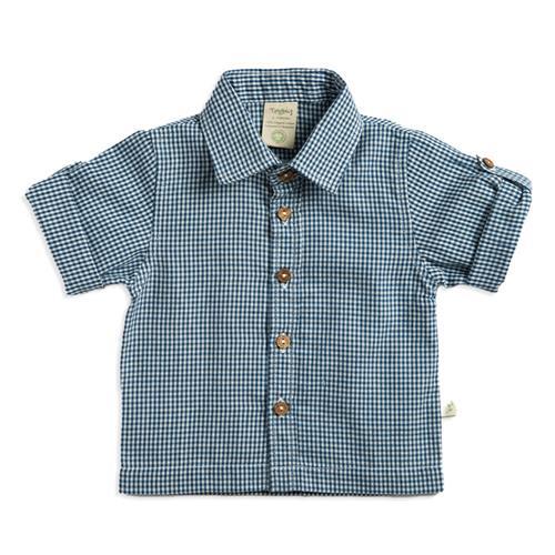 Cambric Shirt - Navy Gingham