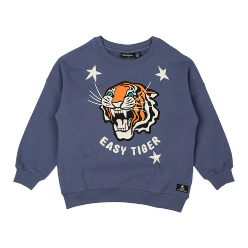 Rock Your Kid Easy Tiger Sweatshirt - Blue