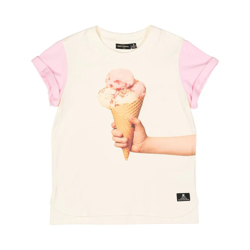 Ice Cream T-Shirt Boxy Fit - Cream