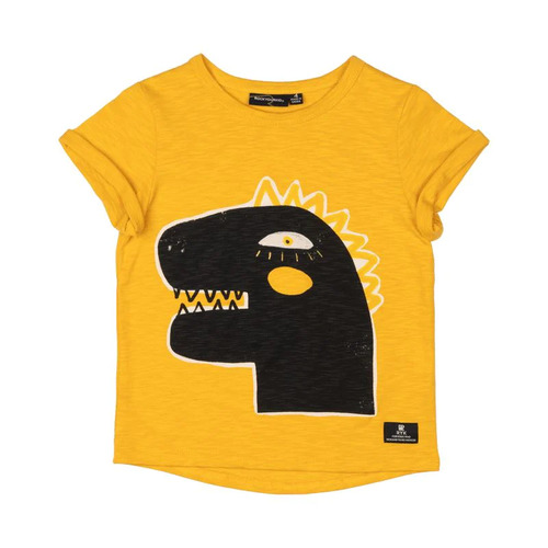 Rock Your Kid Destroyer T-Shirt - Mustard