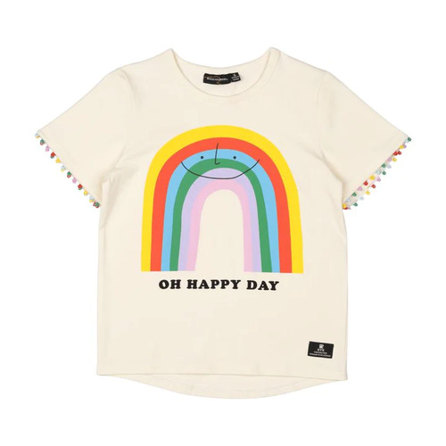 Rock Your Kid Oh Happy Day T-Shirt - Cream
