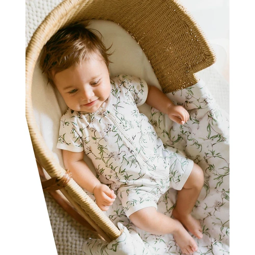 Bebe I SS Zip Romper I Taylor