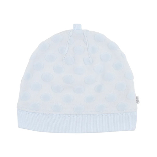 Spot Layette Beanie - Blue Circle