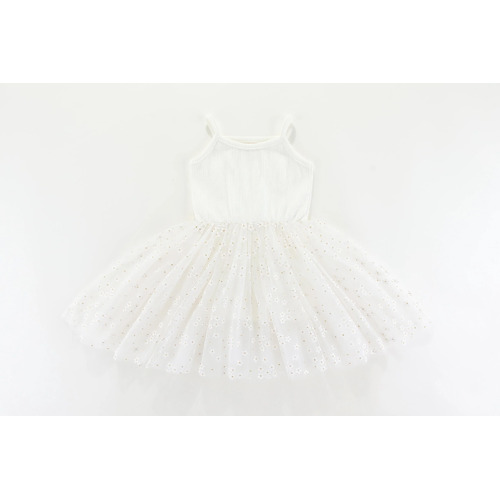 Valentina Tutu Dress - White Flowers
