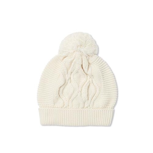 Vera Cable Knit Beanie - Marshmallow