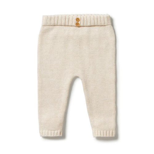 Knitted Leggings - Sand Melange