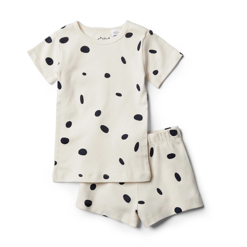 Organic Speckled Spots Short Sleeve Pyjama Set