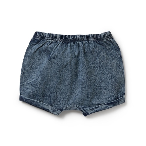 Denim Rolled Shorts - Sandwashed